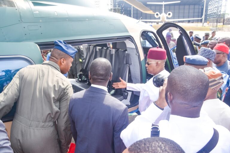 BREAKING: President Tinubu Inducts Two New Agusta 109 Trekker Helicopters to Boost Air Power Capabilities